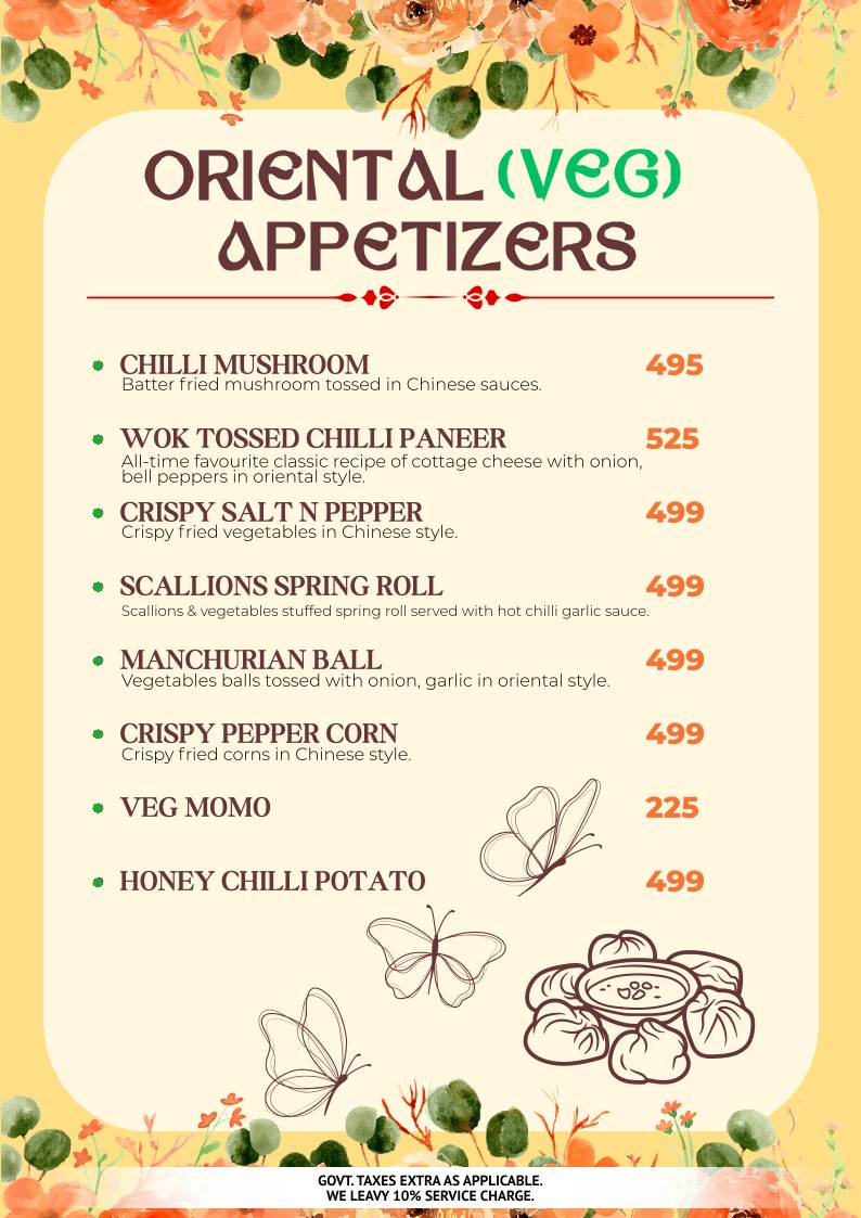 Symposium World Cuisine menu