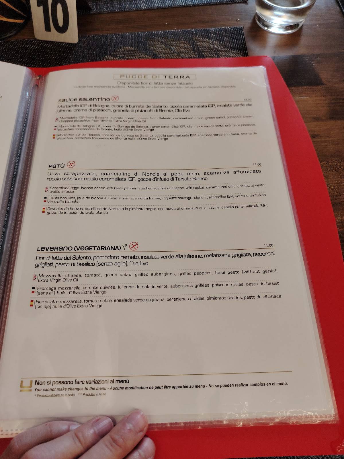 Menu di TAULA 