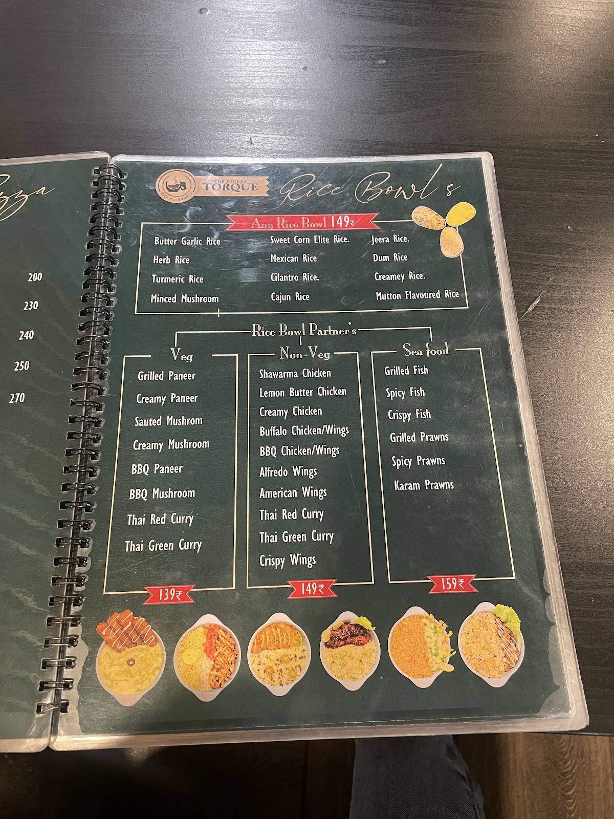 THE HIDDEN TORQUE menu