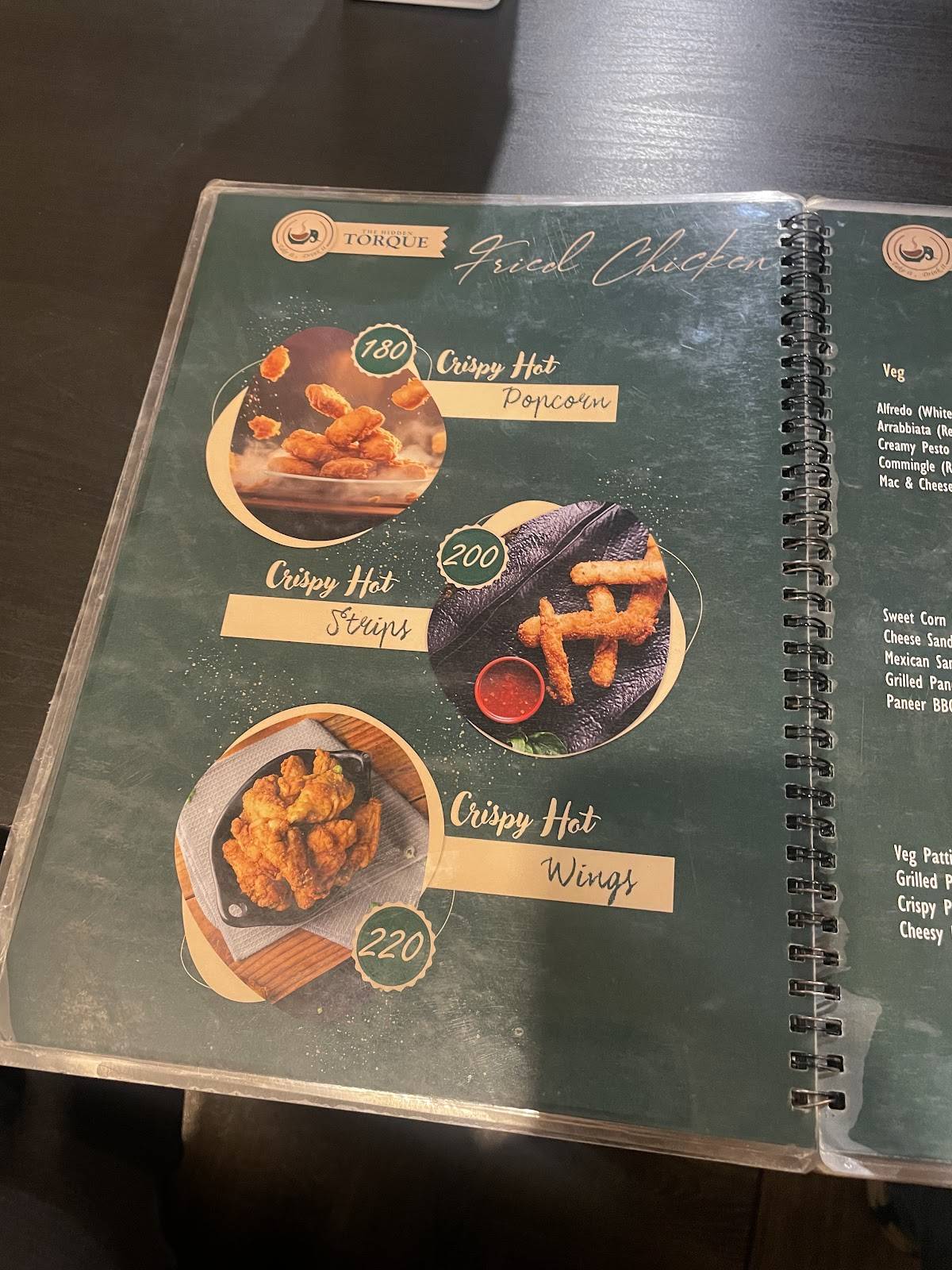 THE HIDDEN TORQUE menu