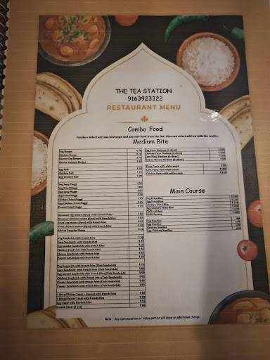 THE TEA STATION menu