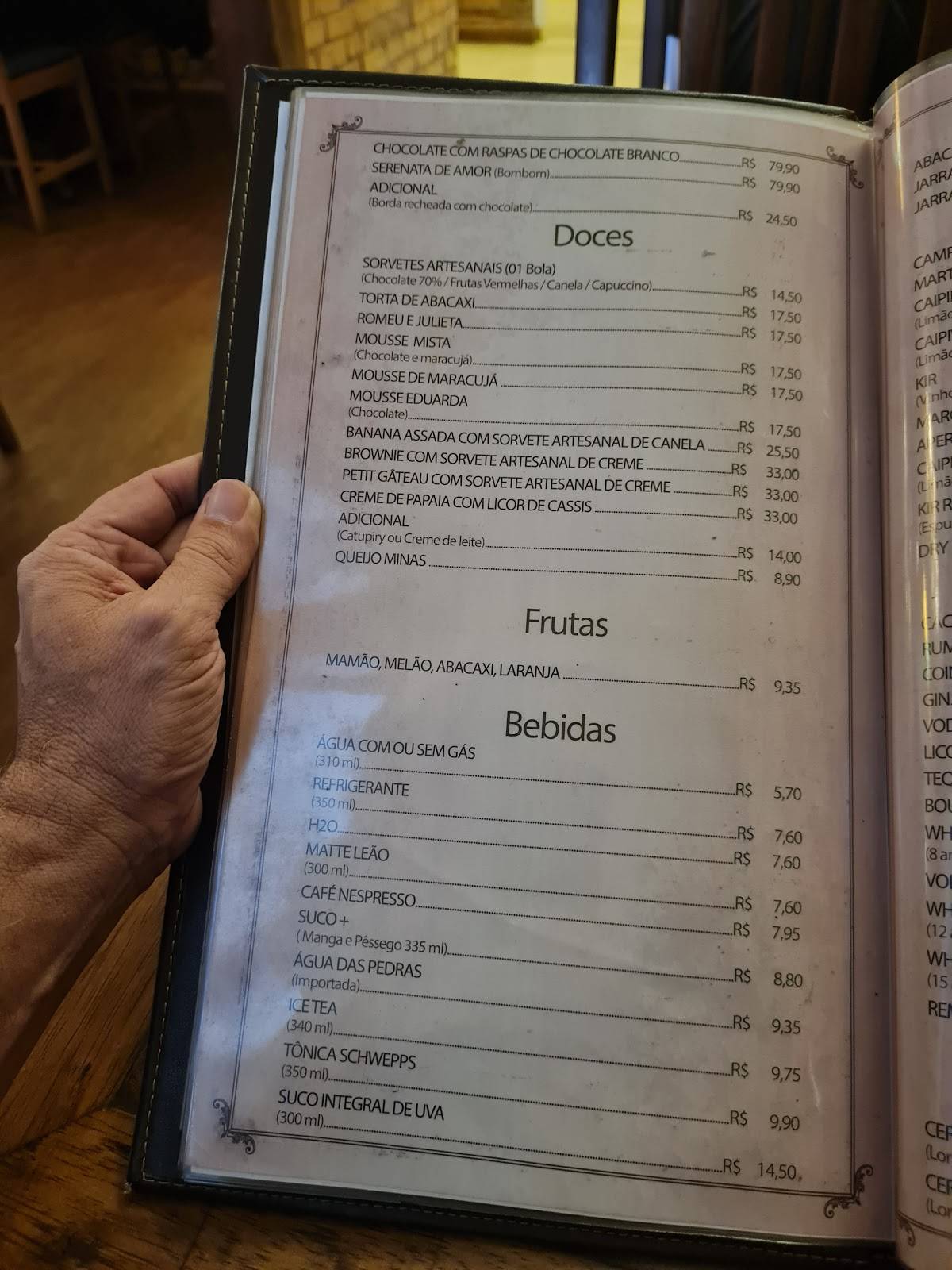 Tempêro Com Arte cardápio