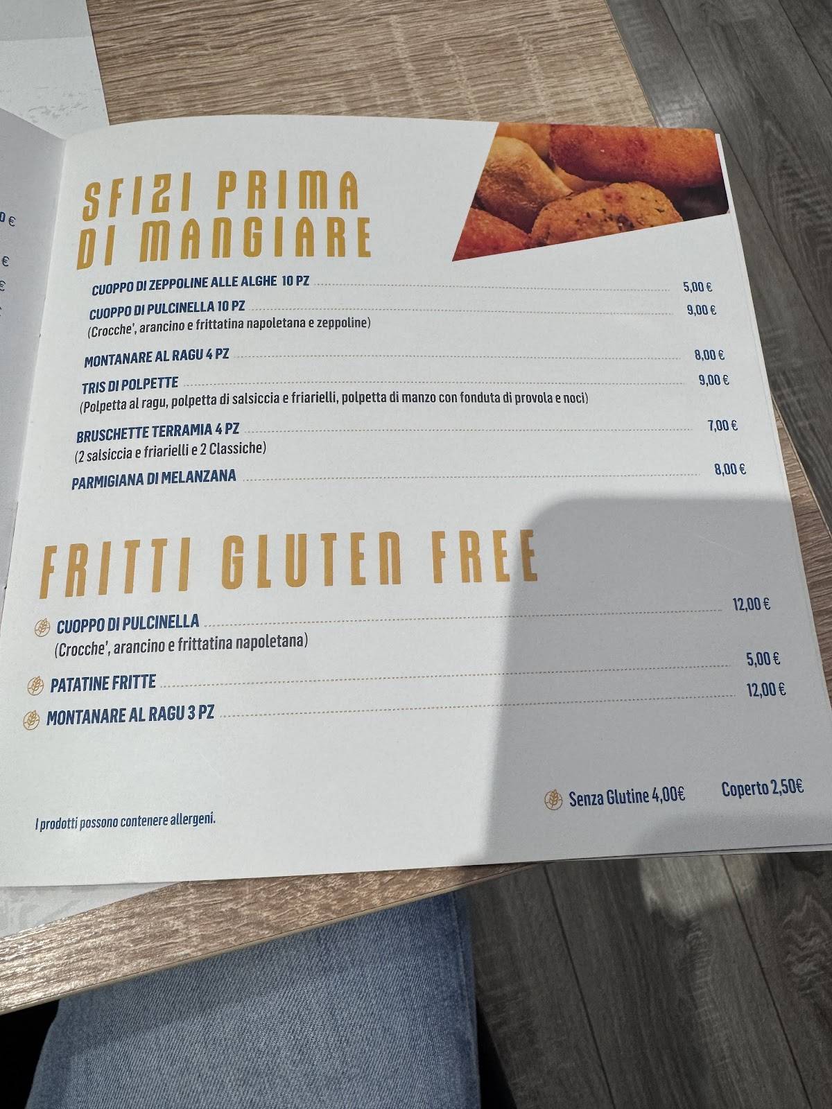 Menu di Terra Mia Modena 