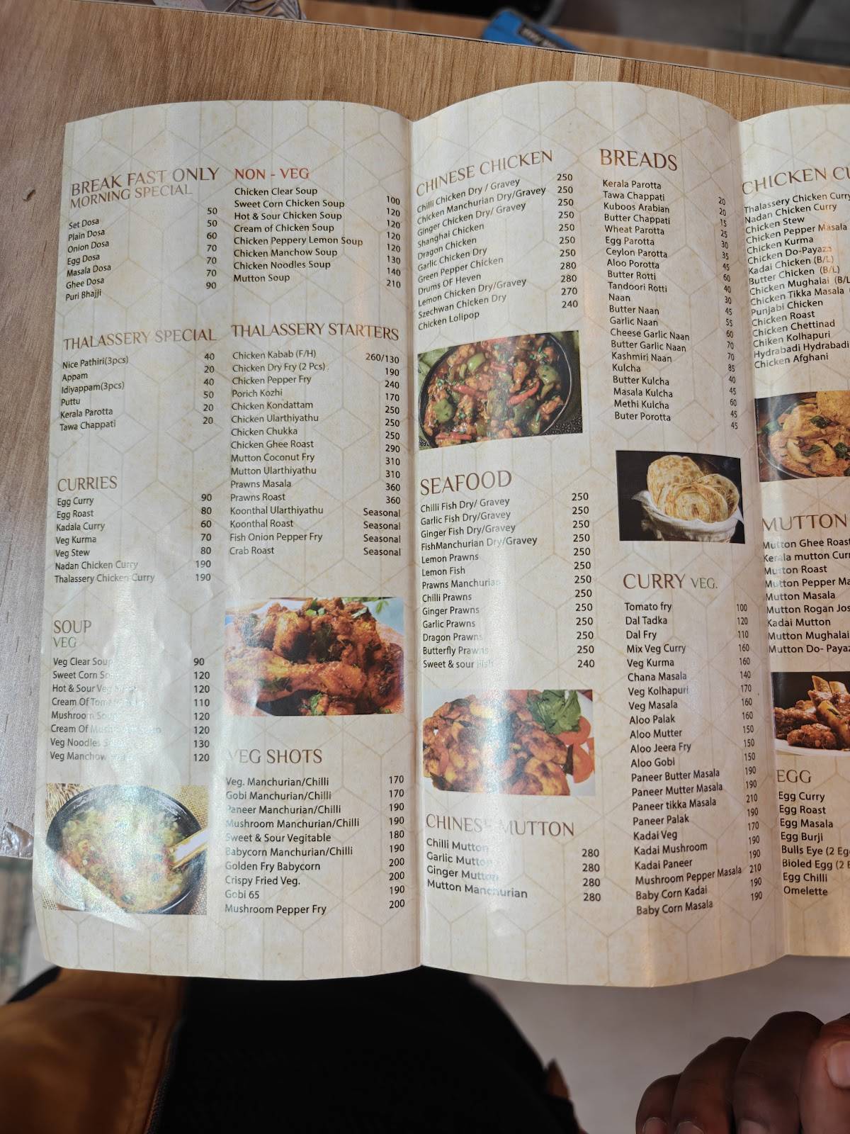 Thalassery Restaurant Marathahalli menu
