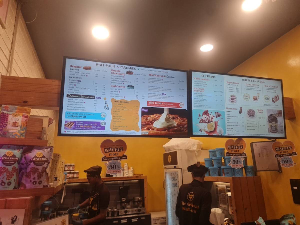 The Belgian Waffle Co menu
