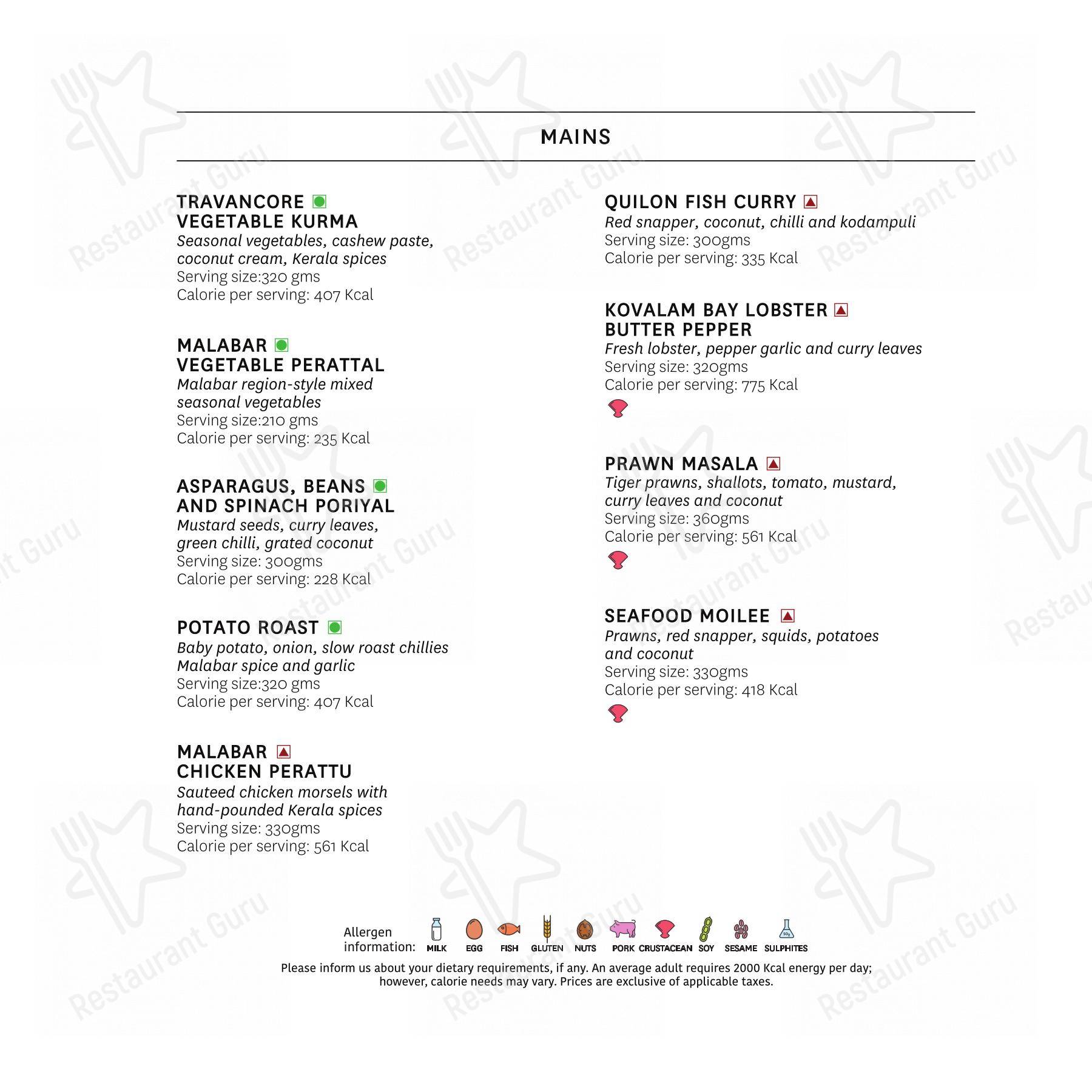 The Café at The Club - Menu