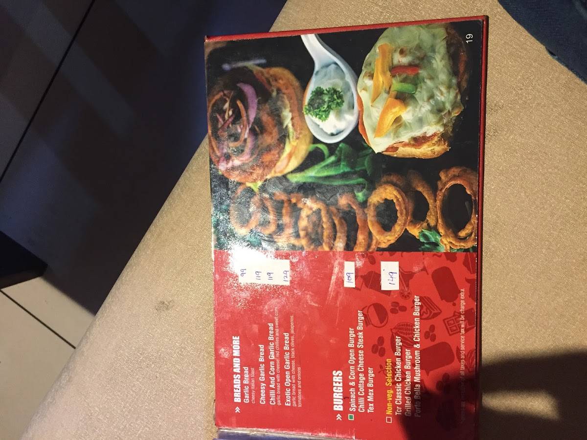 The Chocolate Room menu