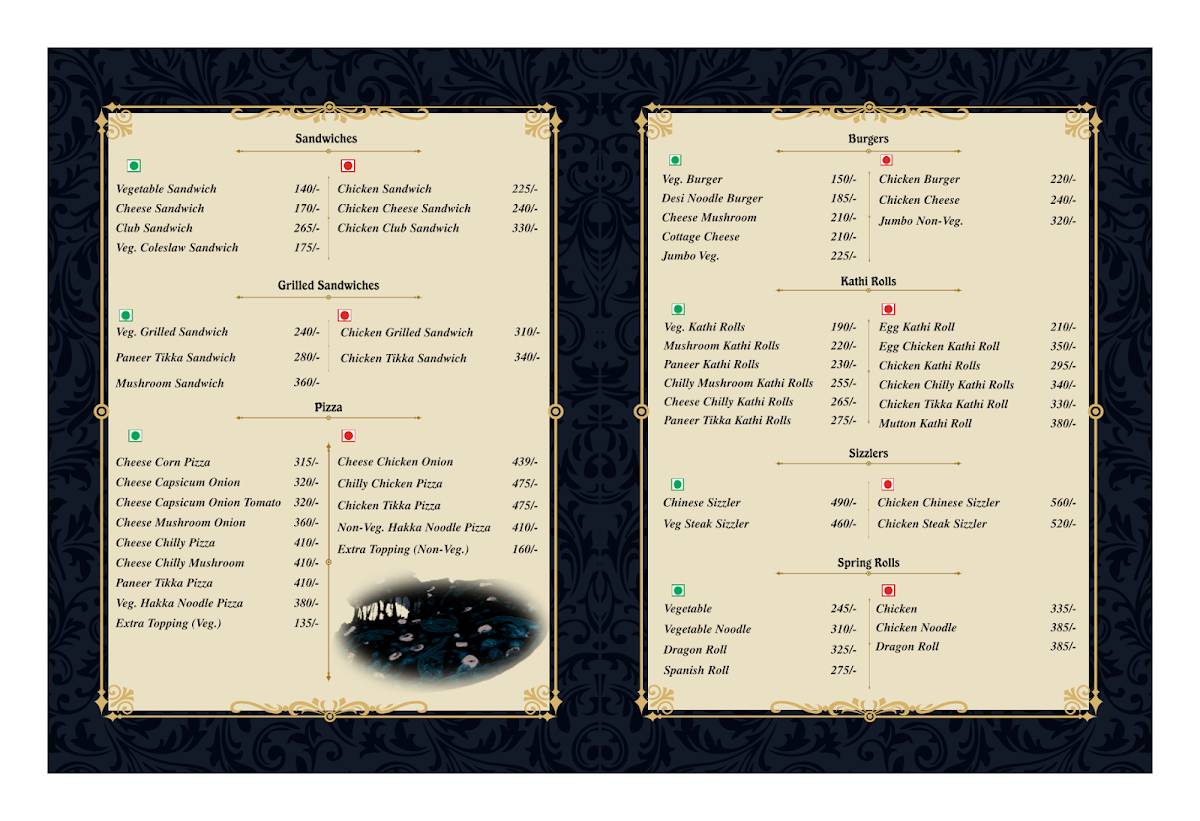 The Food Court menu
