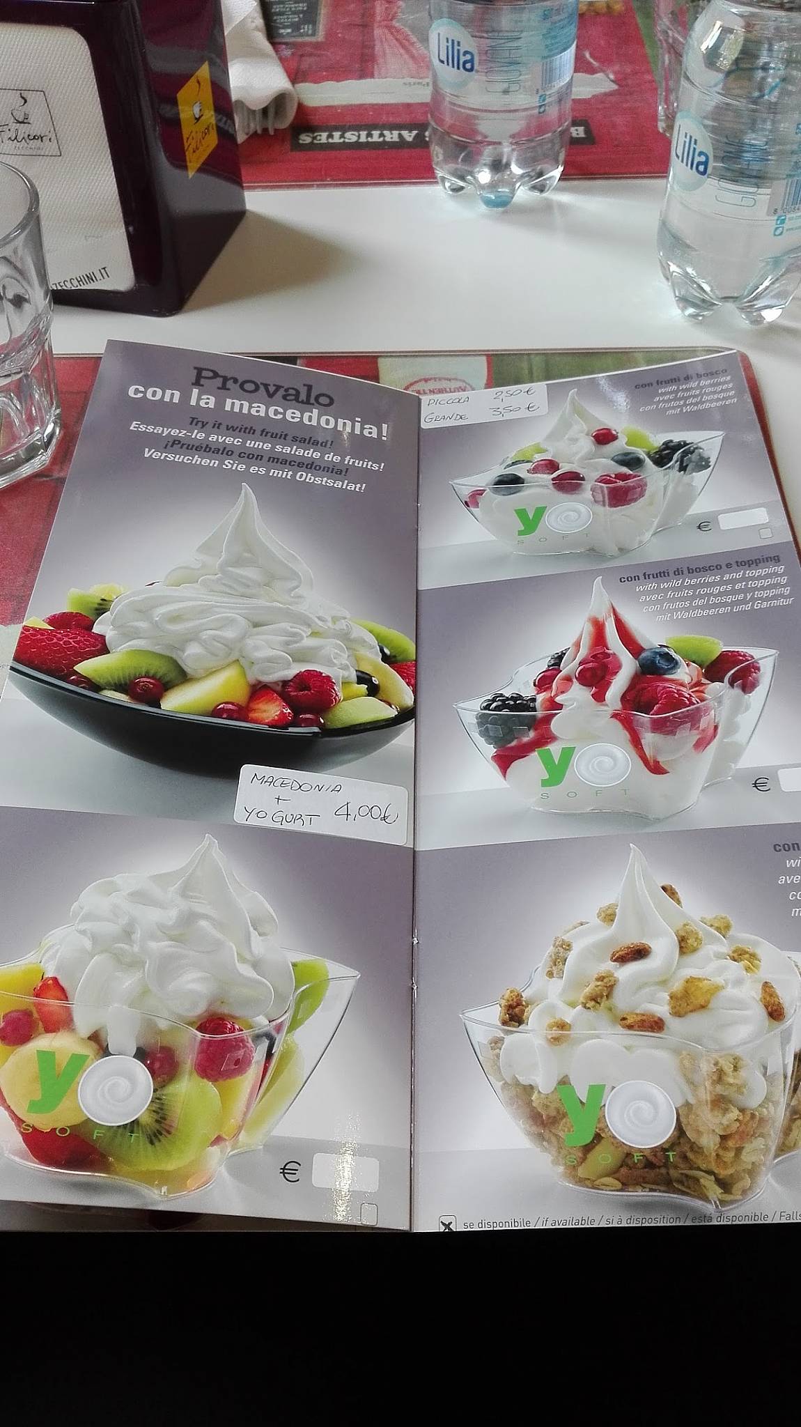 Menu di Il Ragno d'Oro 