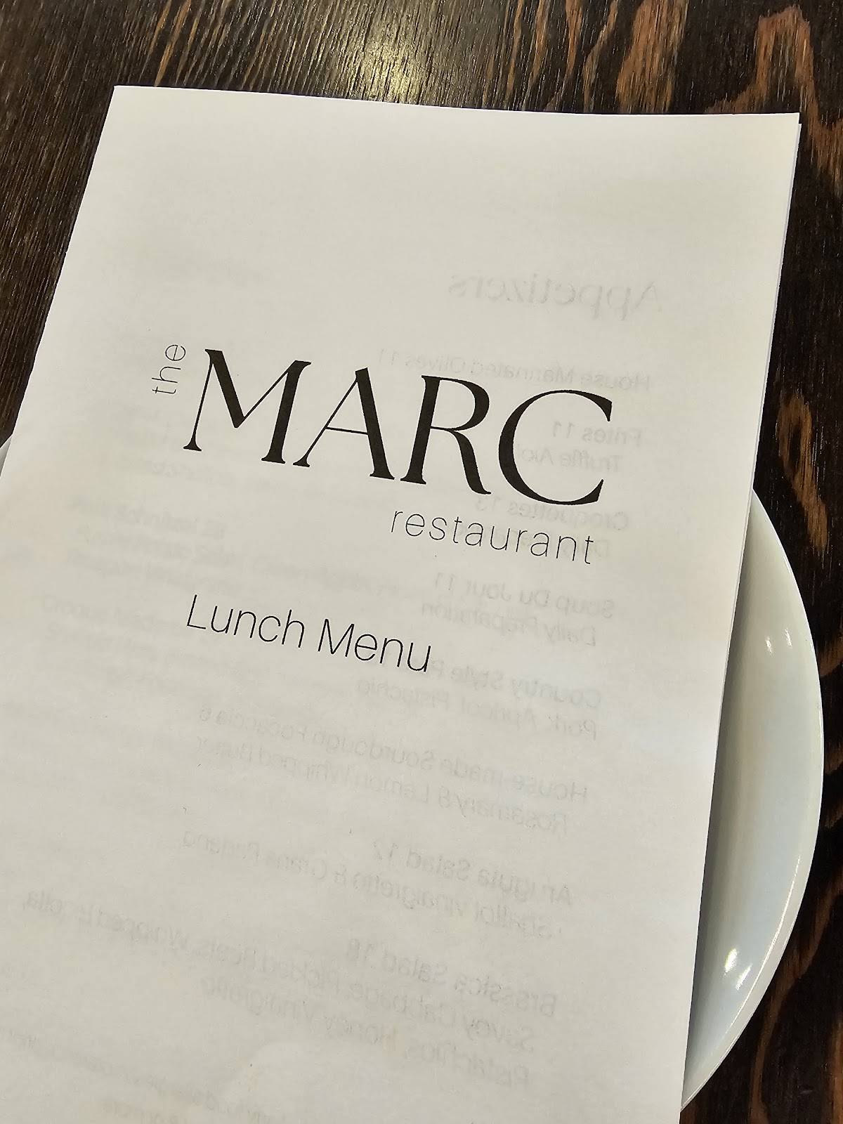 Menu de The Marc