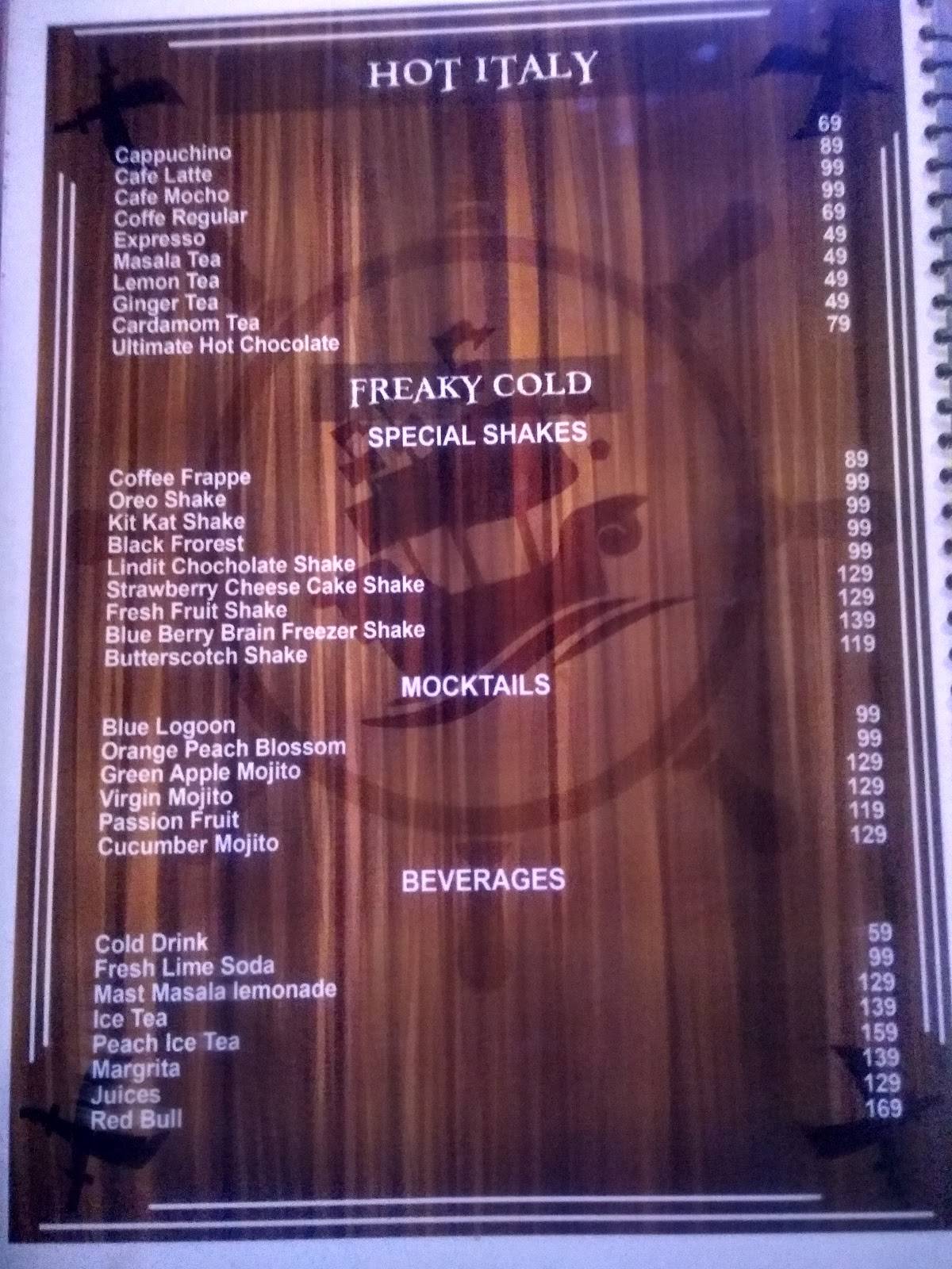 The Pirates Multicuisine Restro & Lounge menu