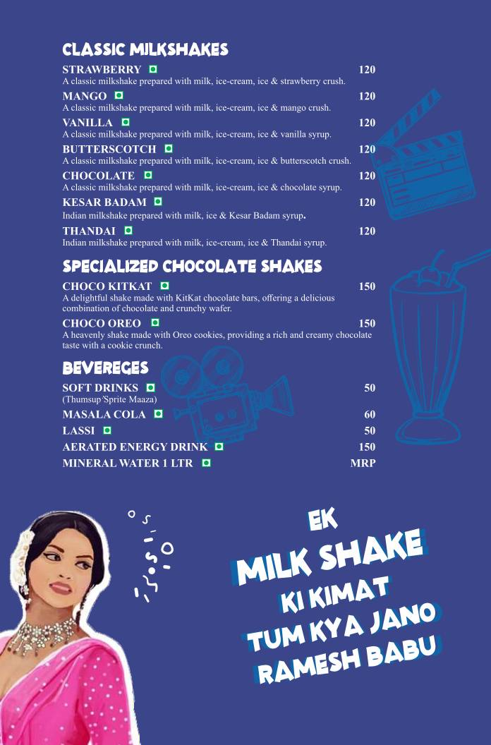 The Spice Affair - Kirani Ghat menu