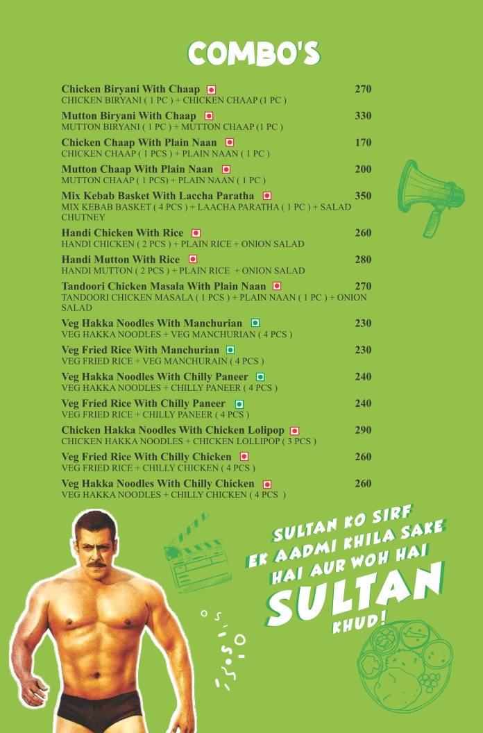 The Spice Affair - Kirani Ghat menu