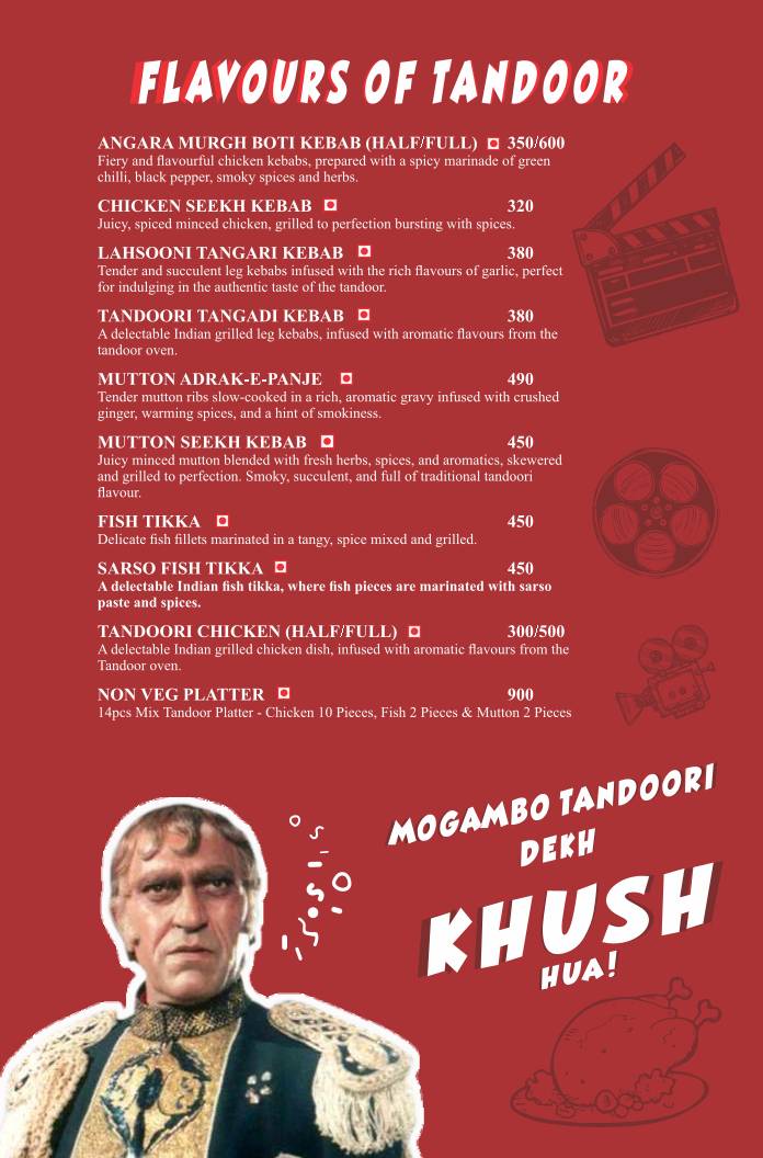 The Spice Affair - Kirani Ghat menu