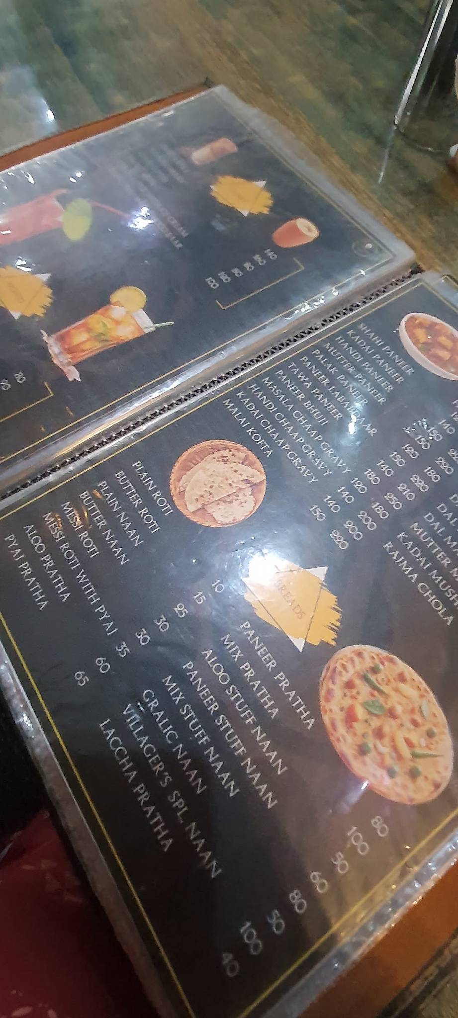 The Villagers Restaurant & Cafe menu