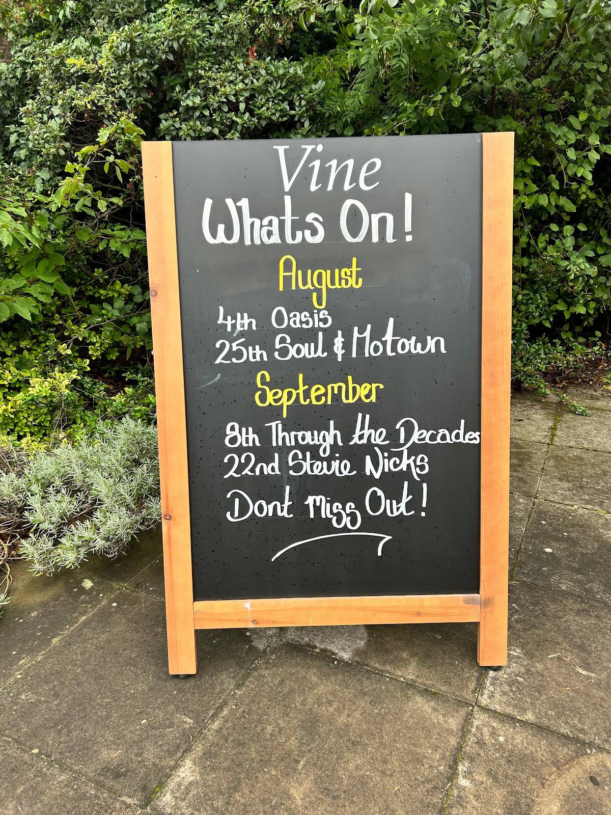 Menu at The Vine pub & bar, Waltham Cross