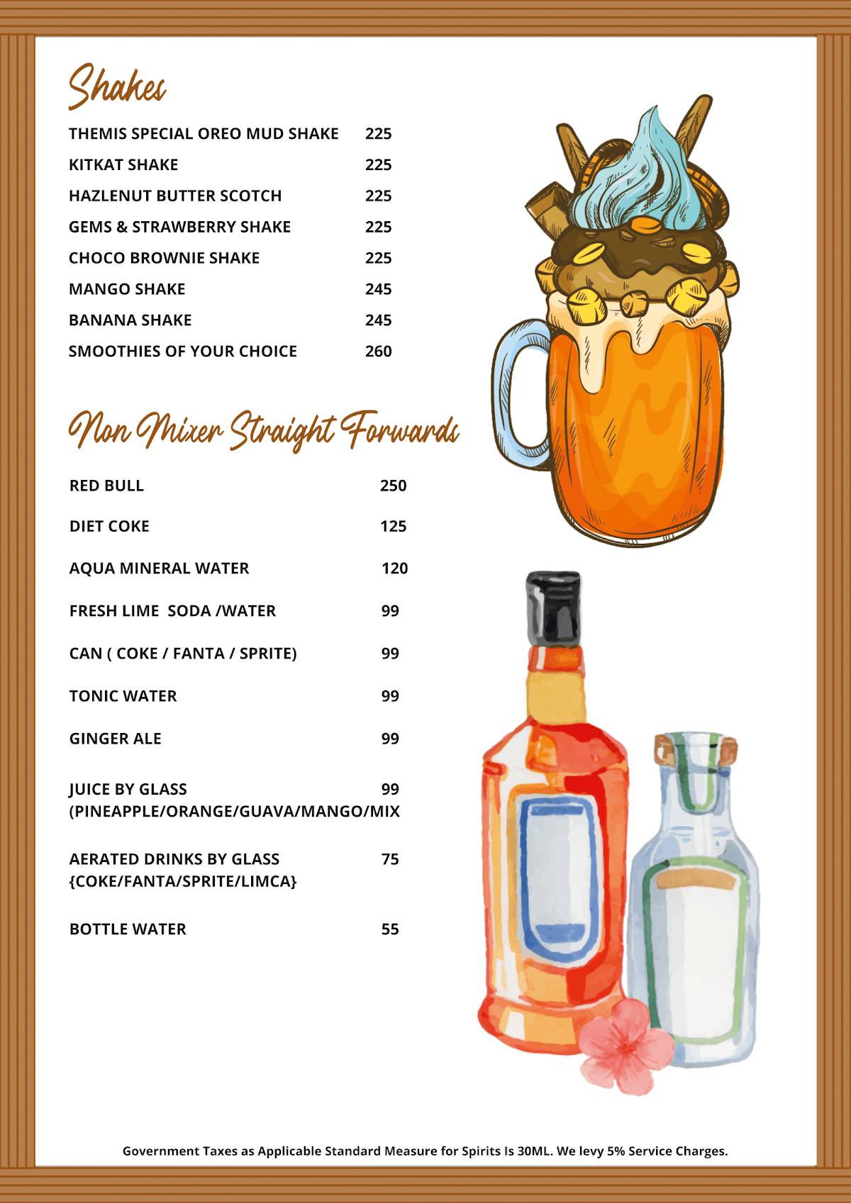 Themis Barbecue House, Ambala menu