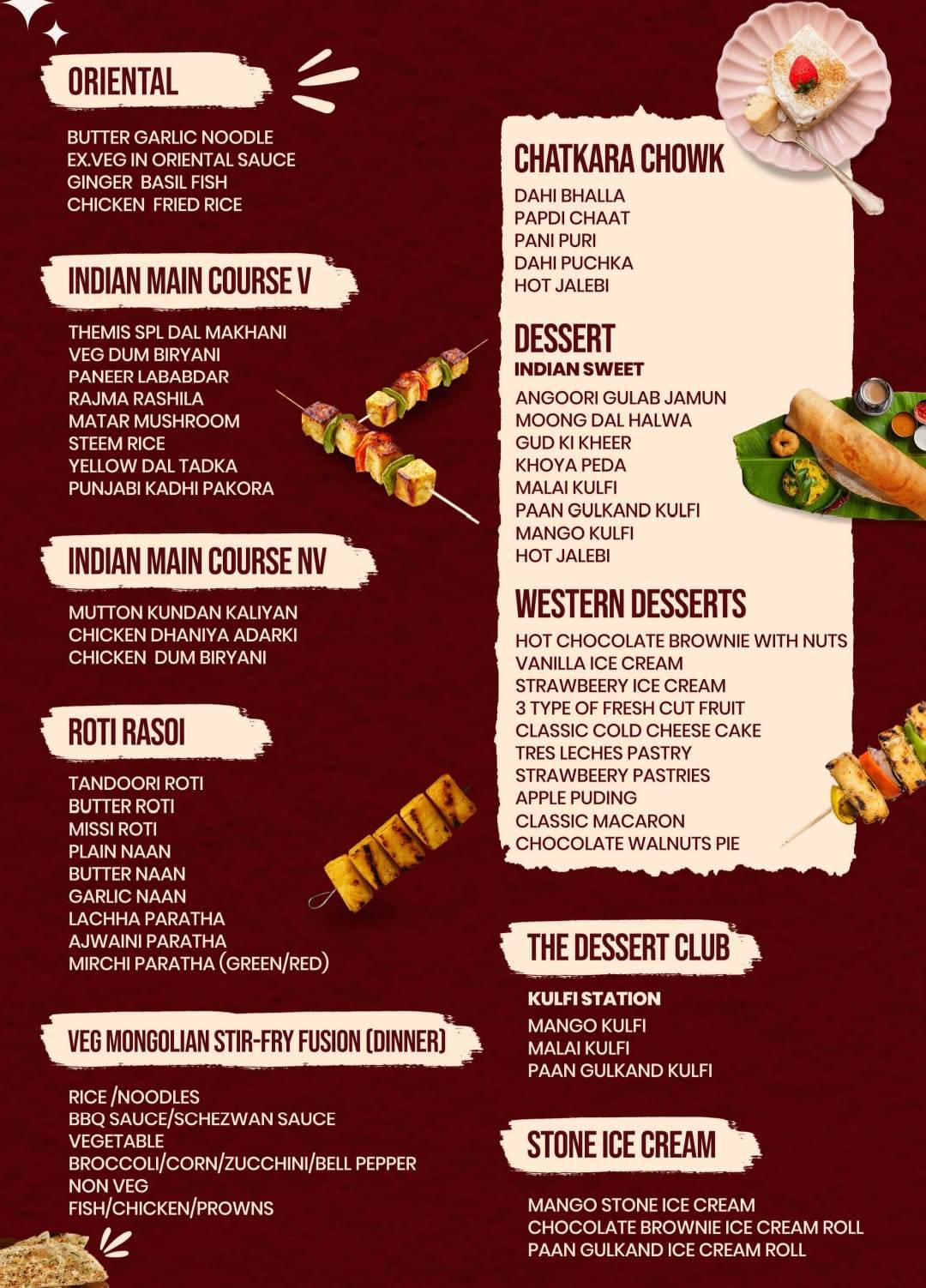 Themis Barbecue House, Ambala menu