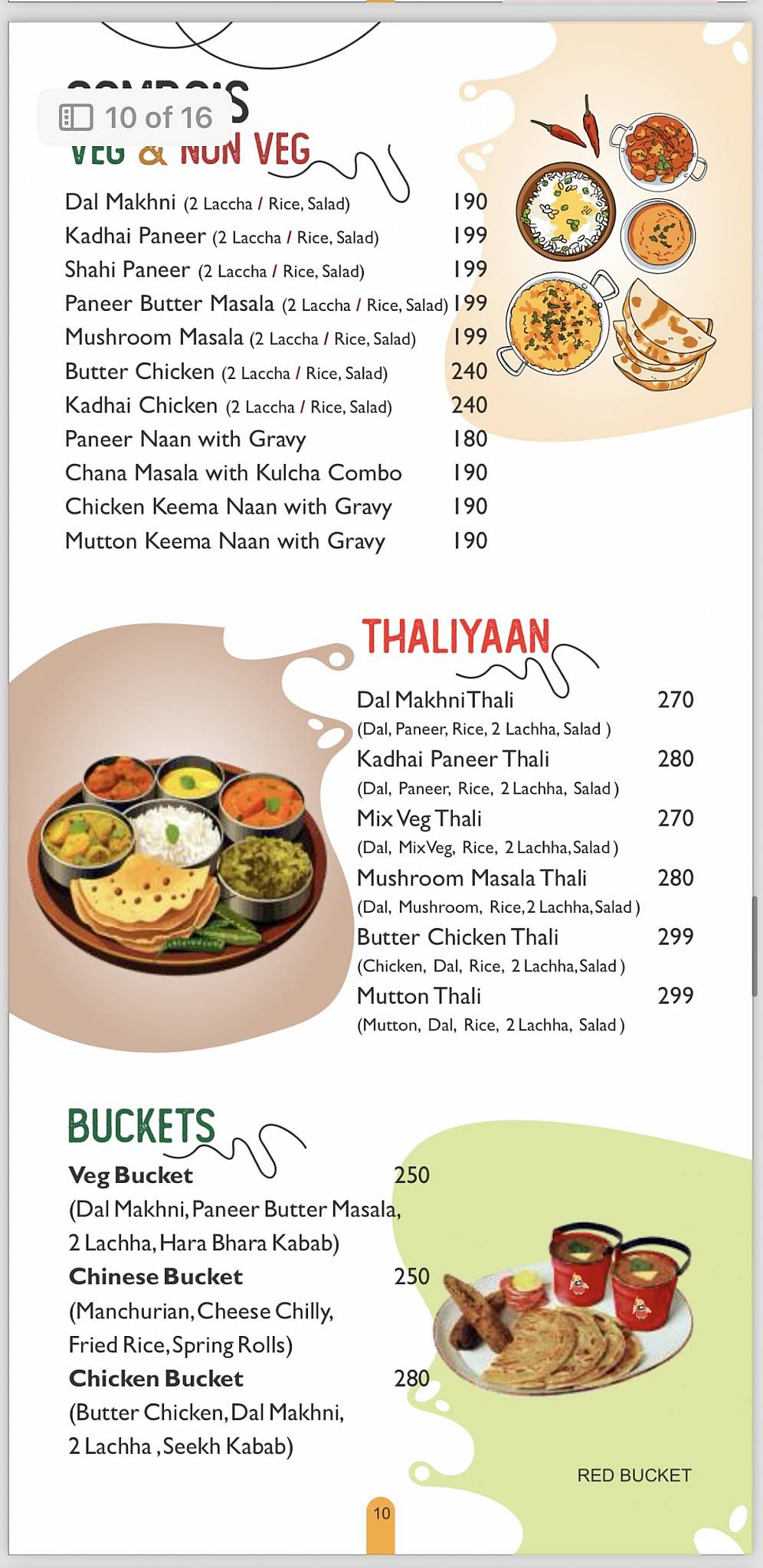 Tikka Express menu