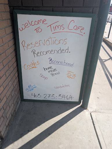 Menu de Tim's Cafe