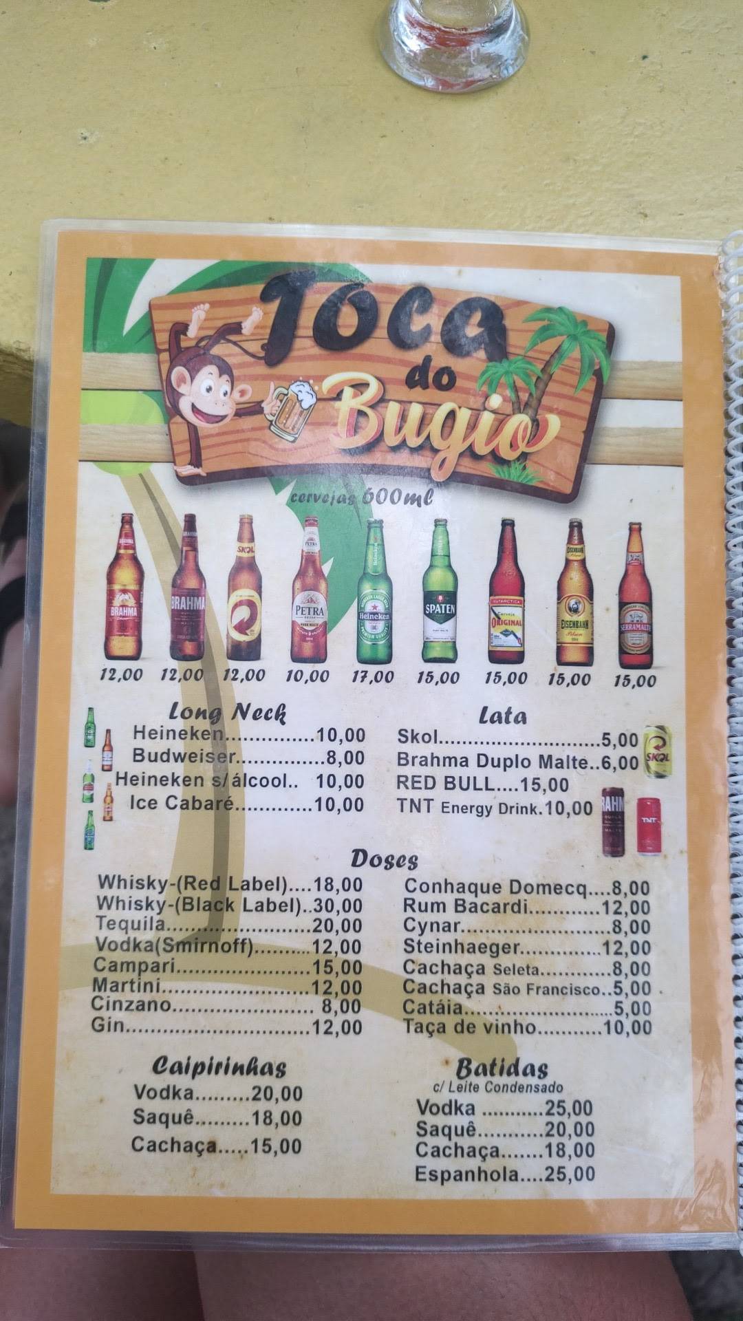 Toca Do Bugio Restaurante cardápio
