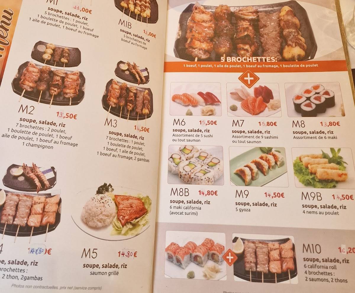 Menu de Tokko