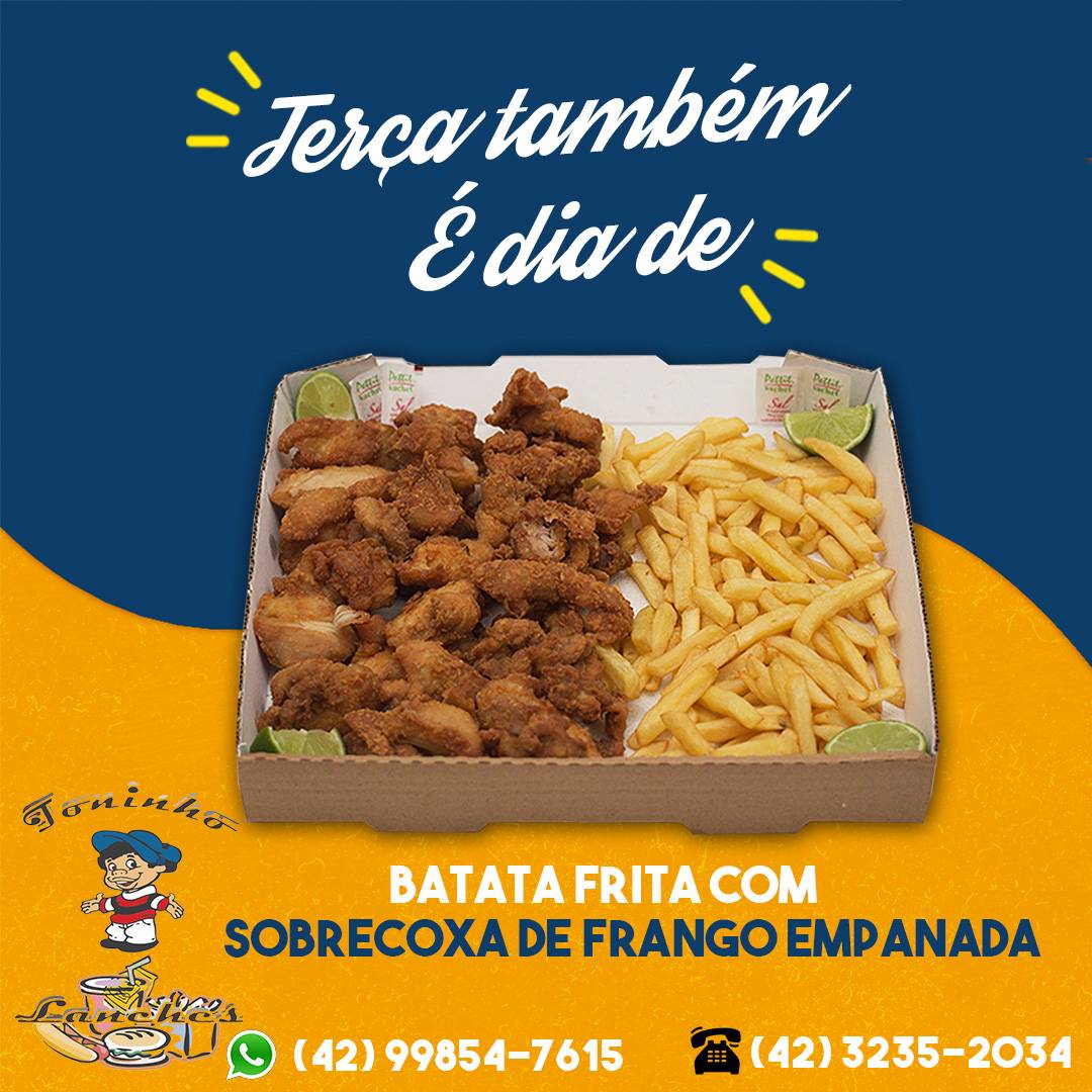 Toninho Lanches cardápio