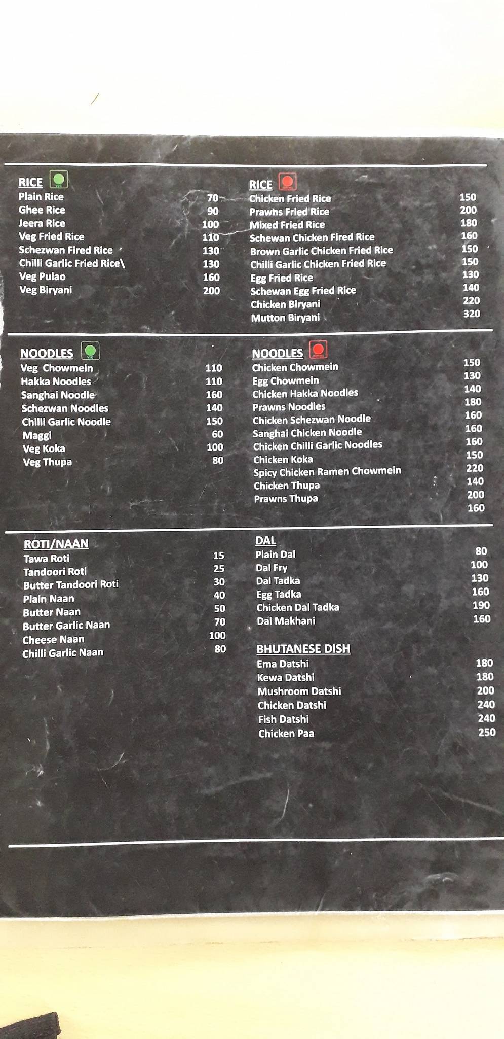 Toorsa Riverside Cafe menu