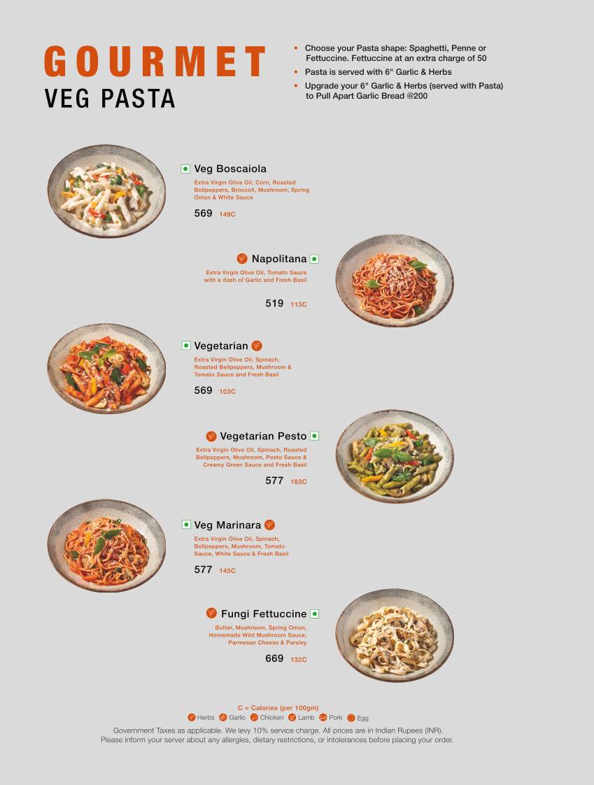 Tossin Pizza Baani Square menu