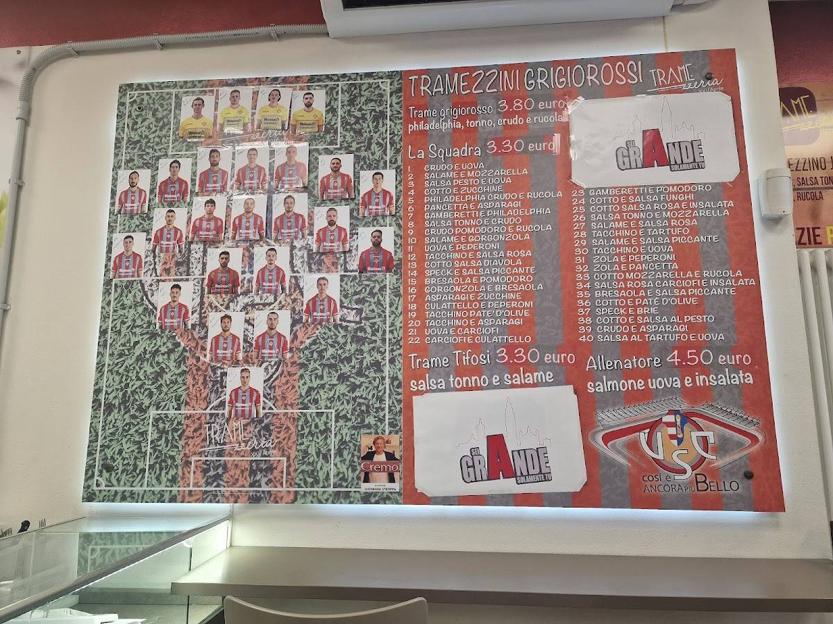 Menu di Tramezzeria XXV Aprile 