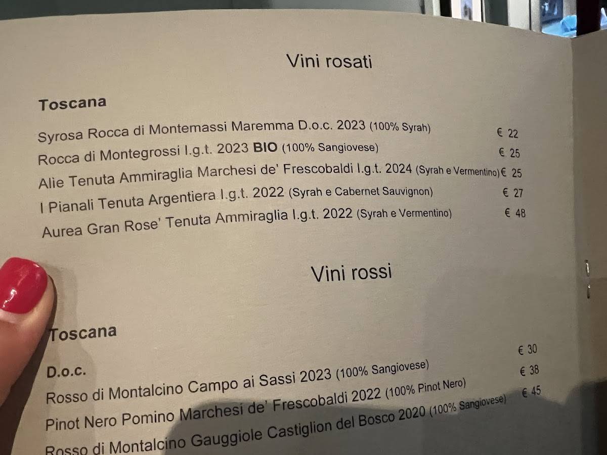 Menu di Trattoria 4 Leoni 