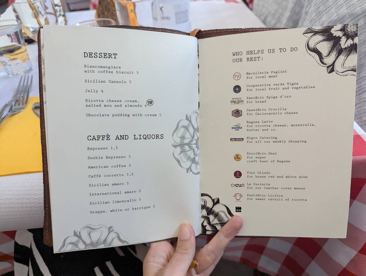 Menu di Trattoria La Bettola 