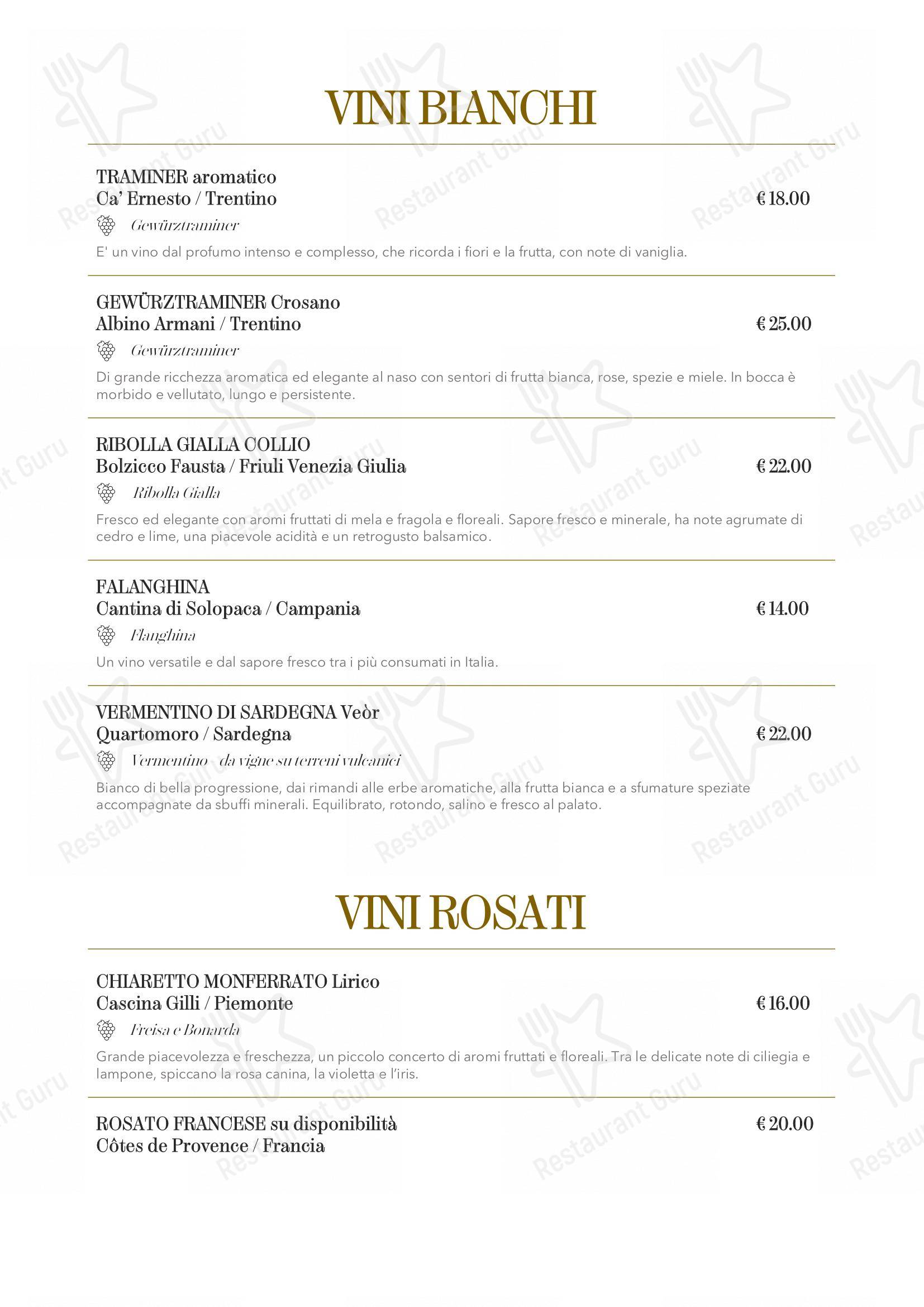 Menu per Trattoria La Rava e La Fava ristorante
