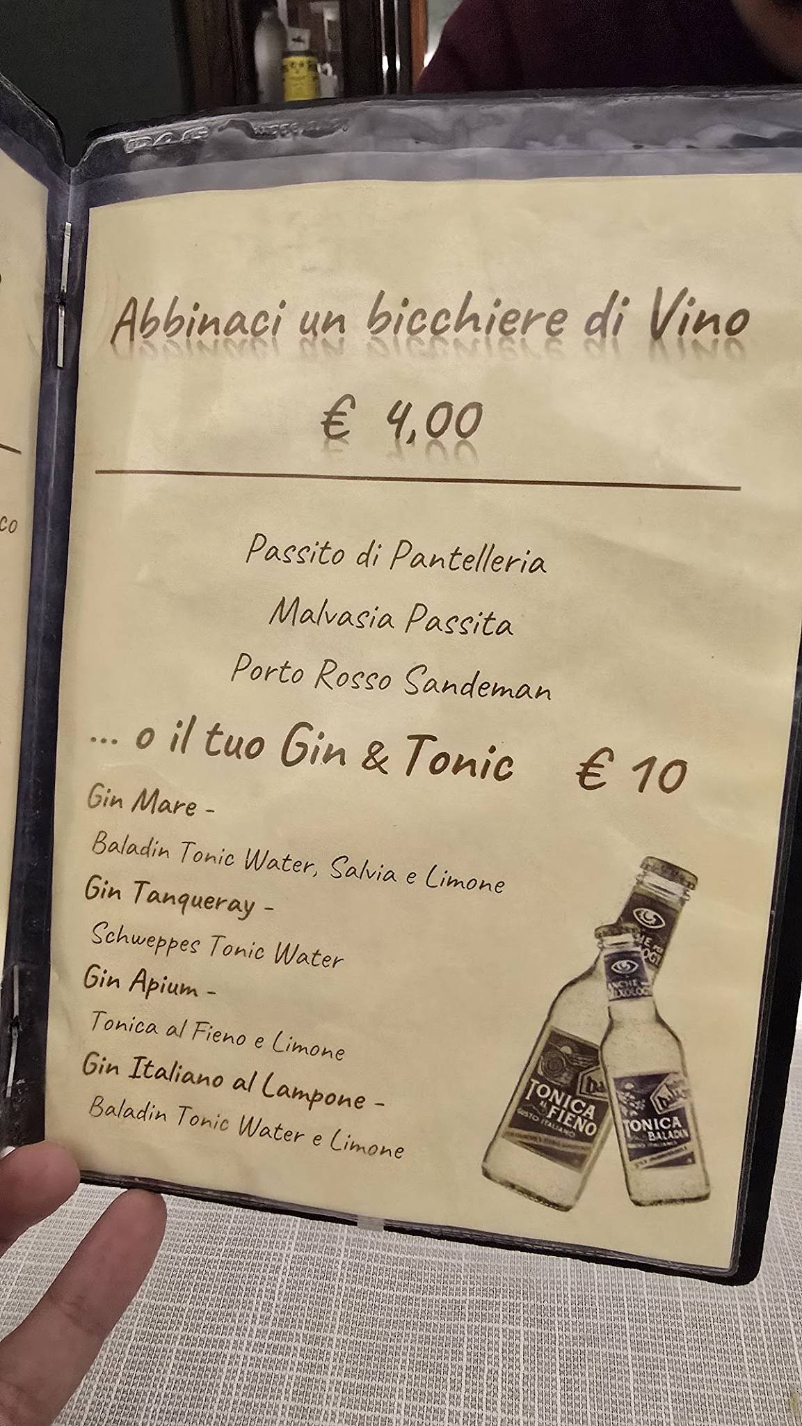 Menu de Trattoria Liberty