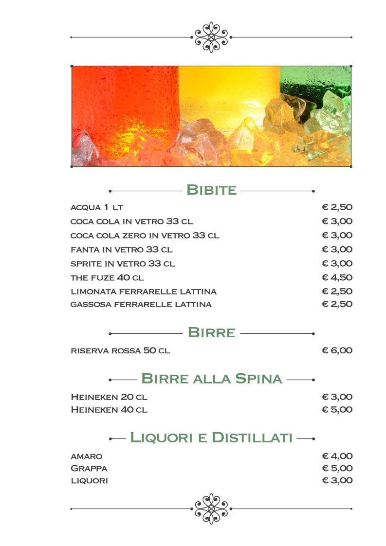 Menu di Trattoria & Pizzeria Nardones Napoli 