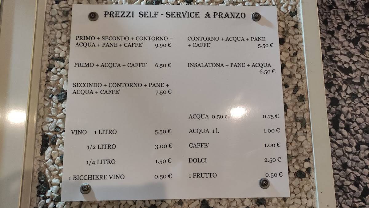 Menu di Trattoria self-service Col'...gusto 