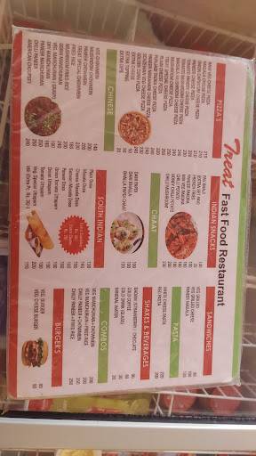 Treat Restaurant menu