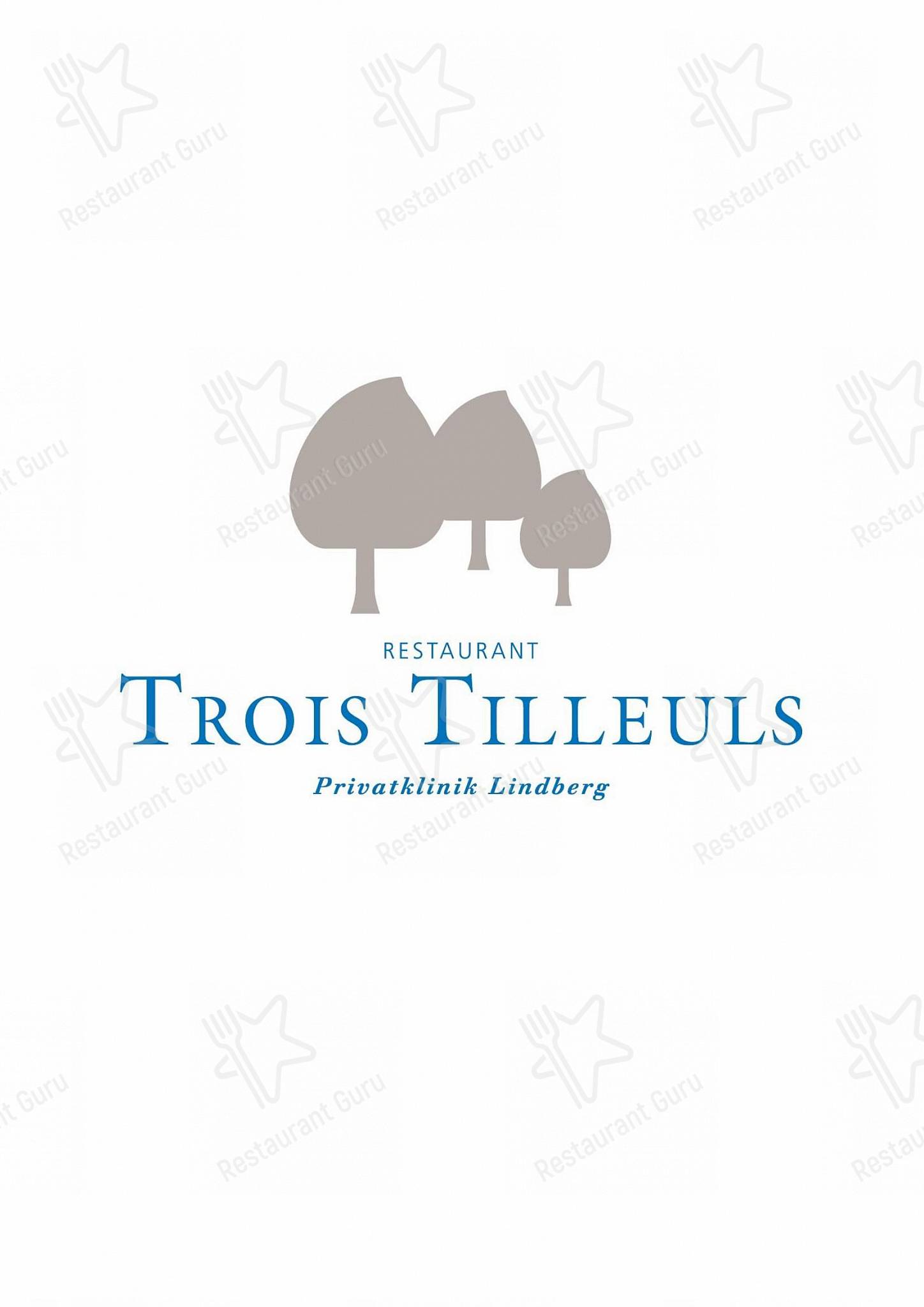 Menu di Trois Tilleuls - Menu