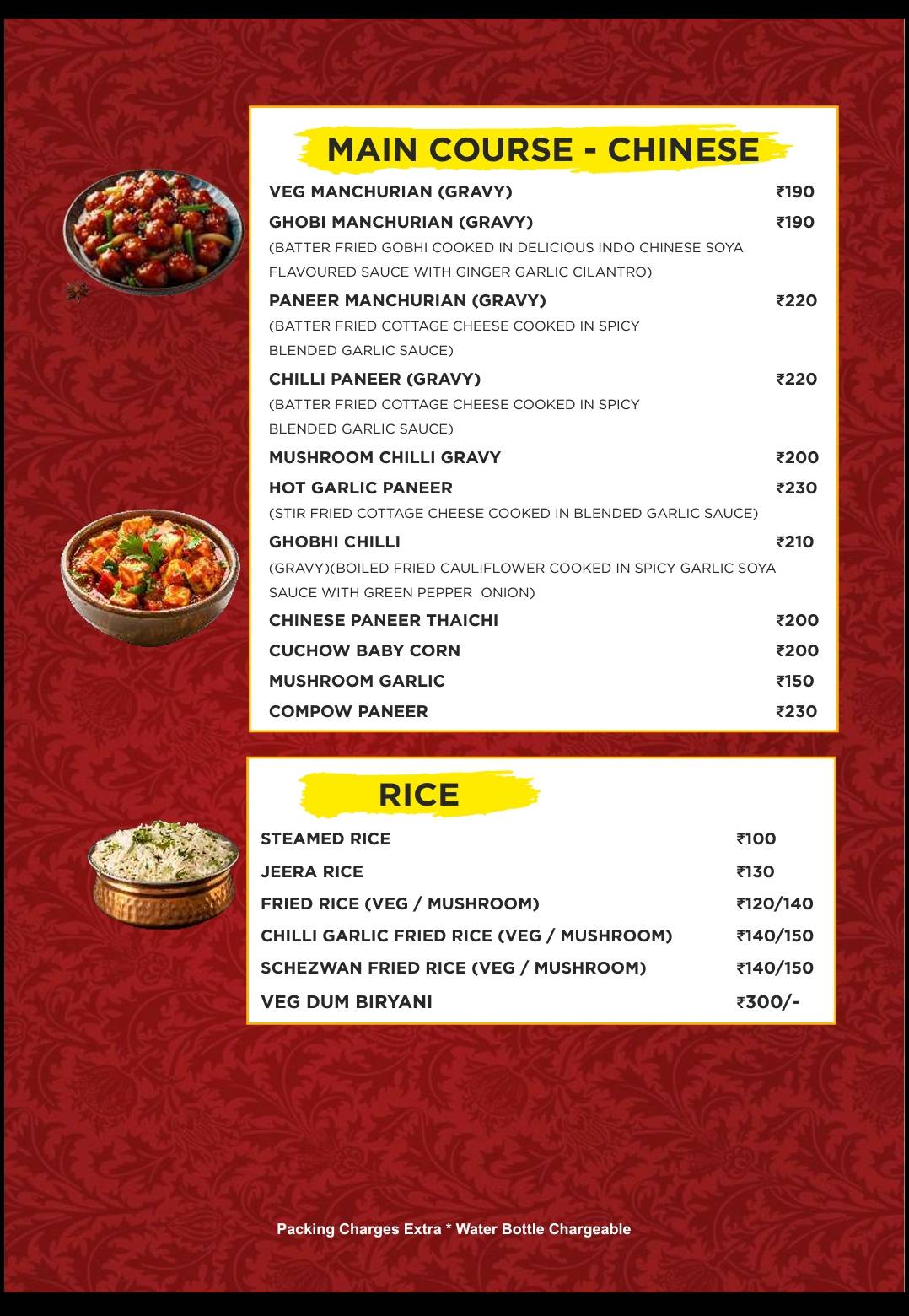 Tropical Cafe & Creamery menu