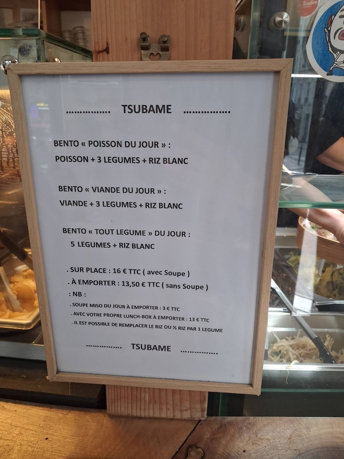 Menu de Tsubame