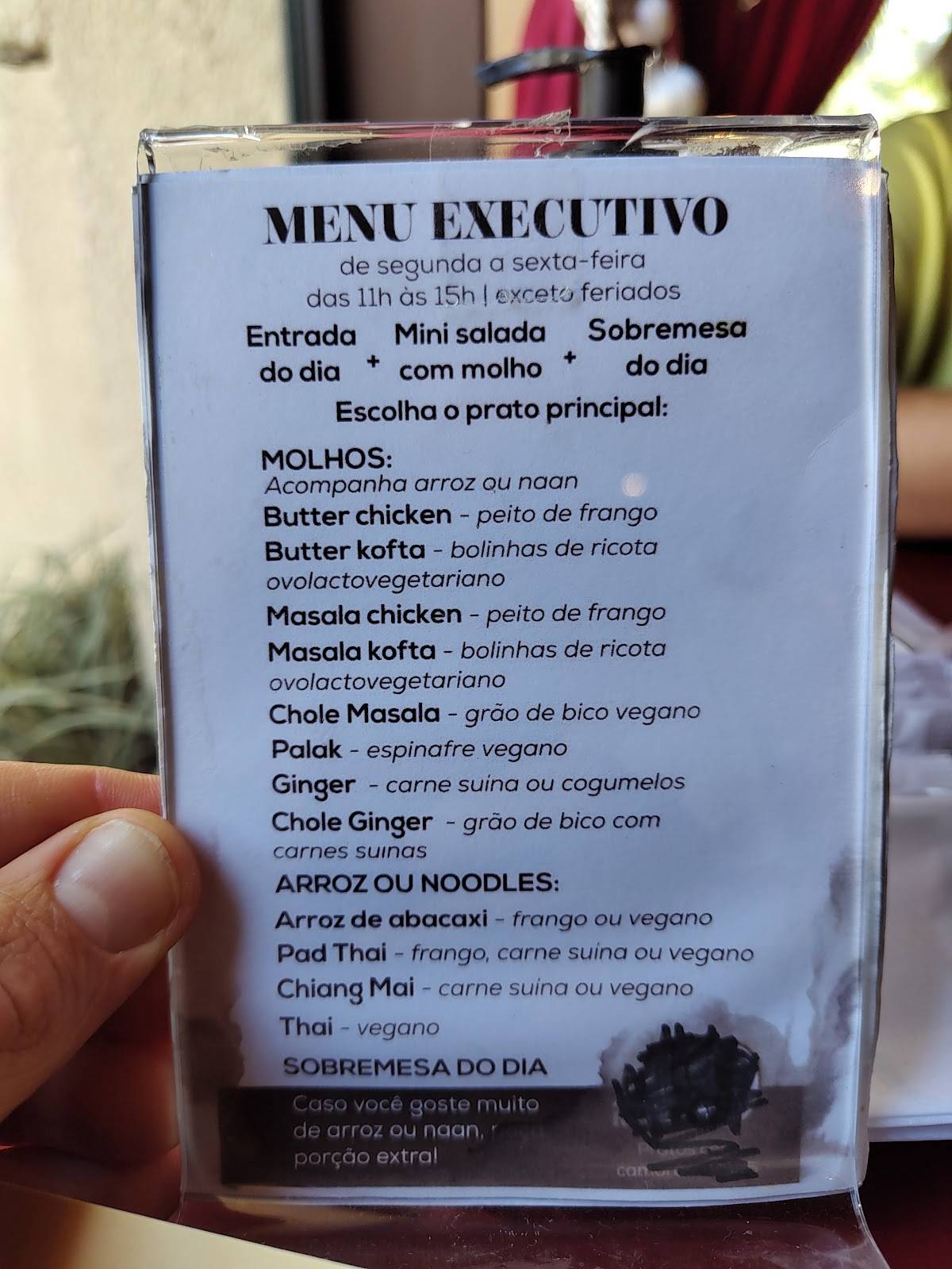 Tuk-Tuk Restaurante - Comida Indiana e Tailandesa cardápio