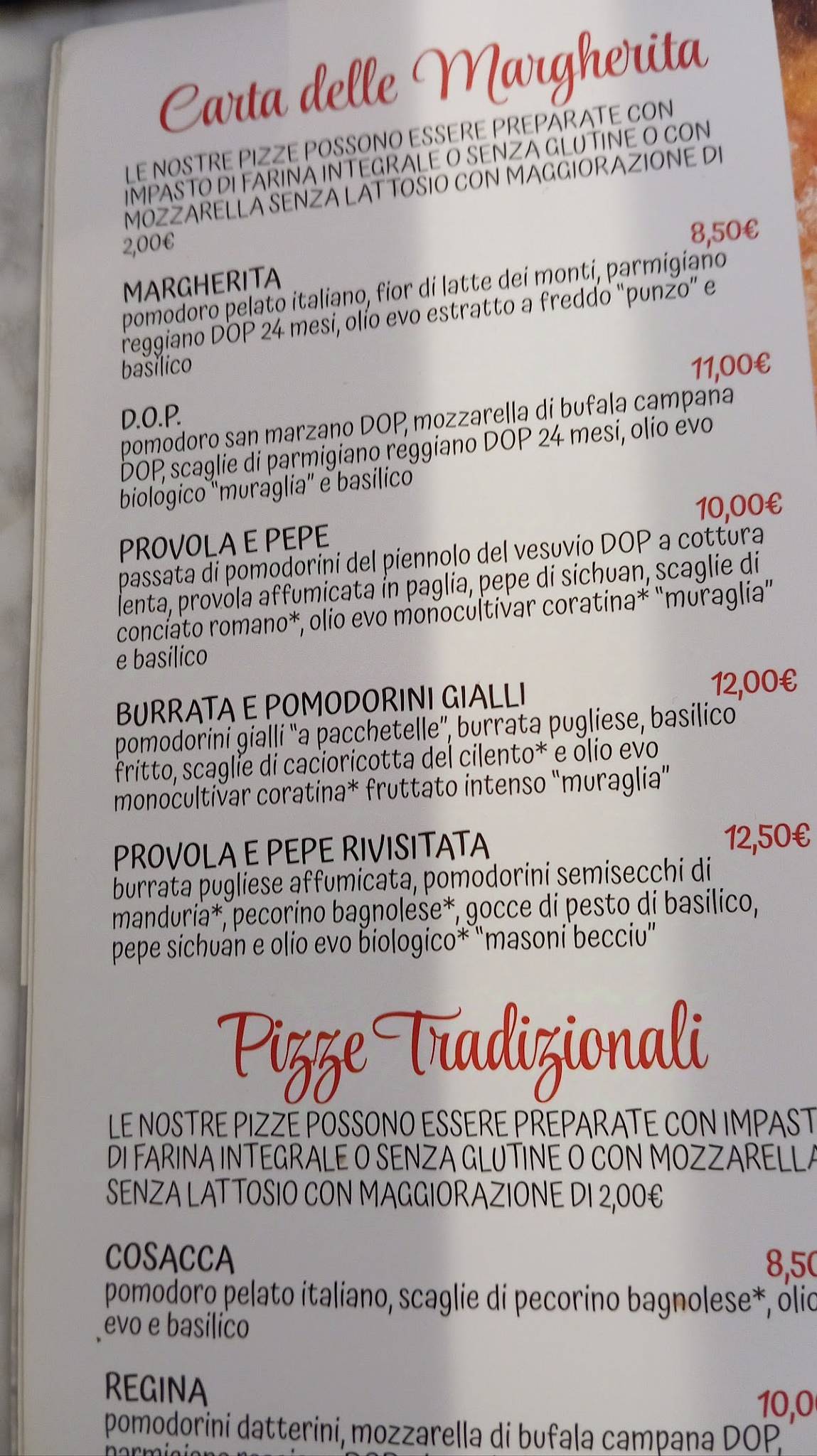 Menu di Assaje 