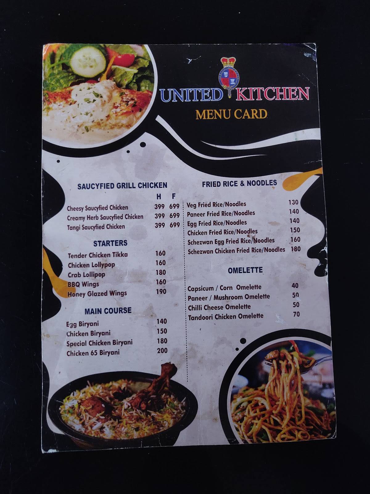 UNITED KITCHEN menu