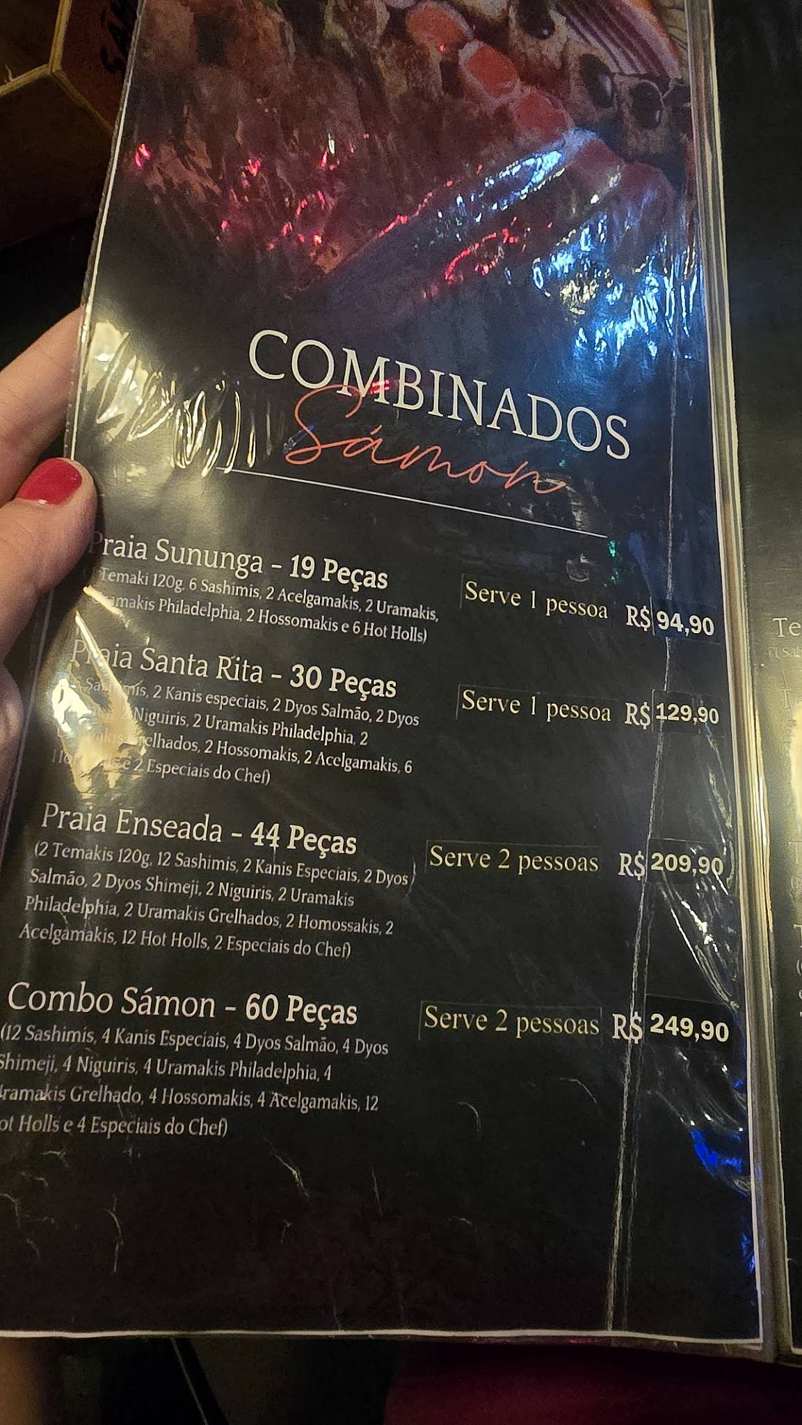 Samon Restaurante & Sushibar cardápio