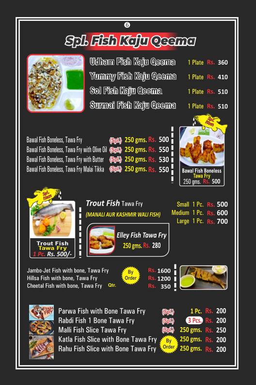 Yumm Fish Point menu