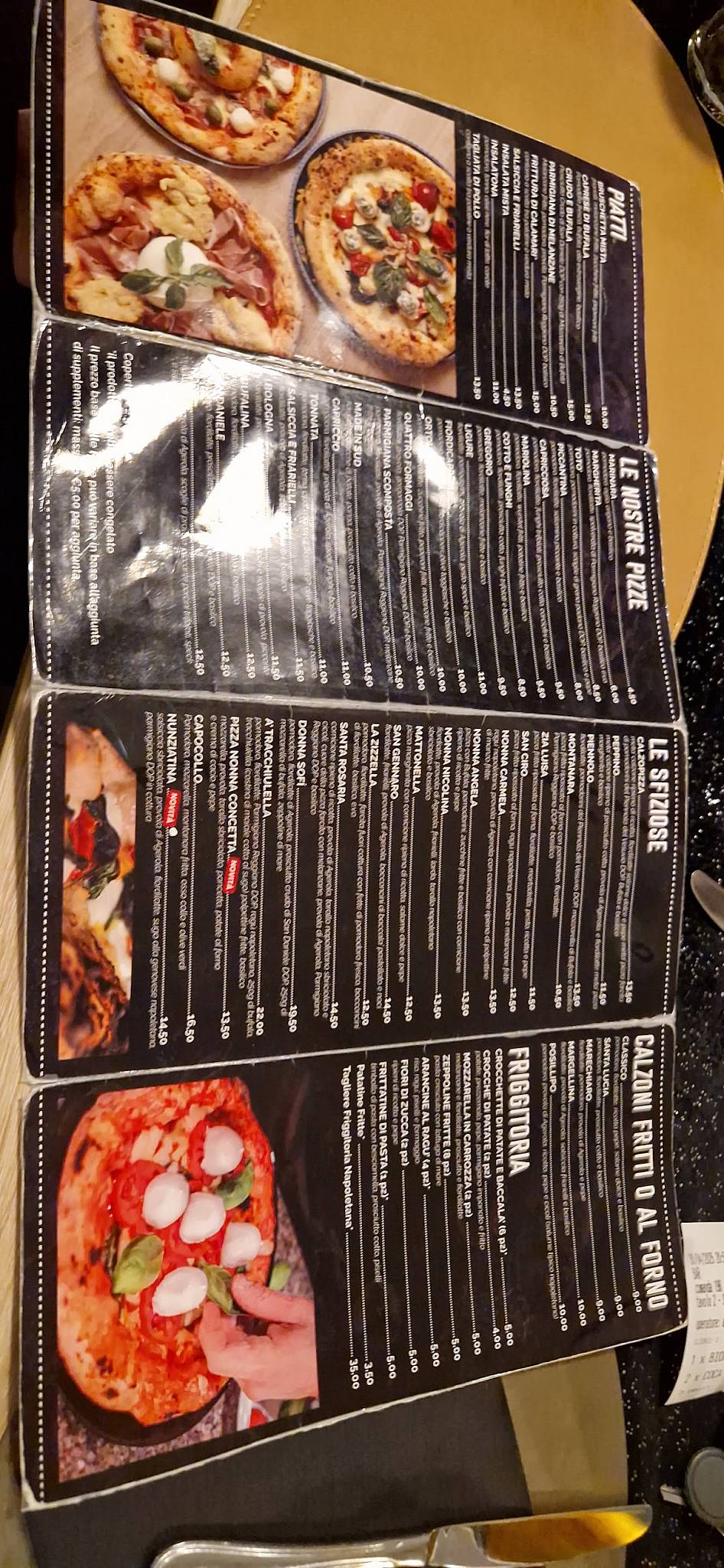 Menu di Pizzeria Da Mario Udine 