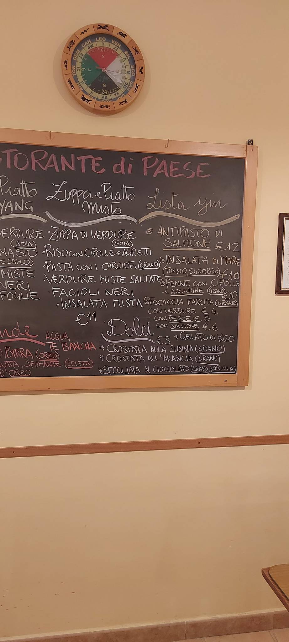 Menu di Un punto macrobiotico 