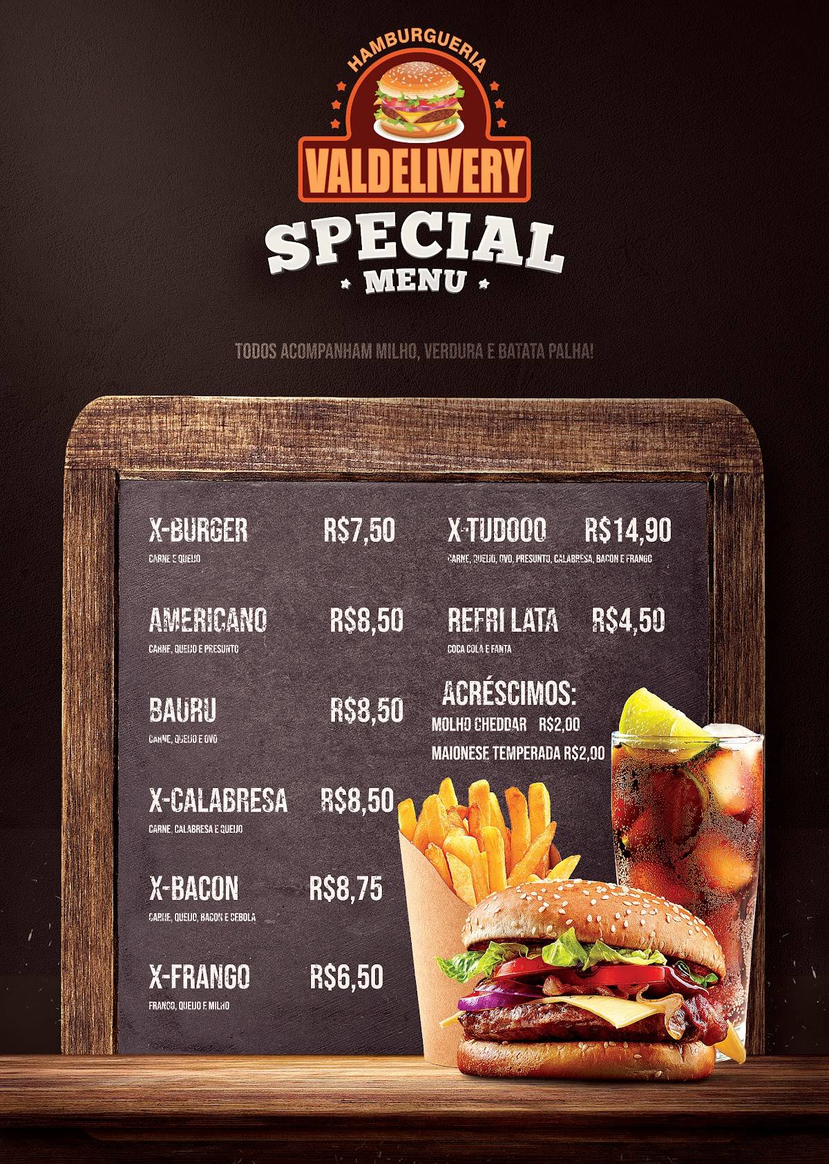 ValDelivery Pizzas cardápio