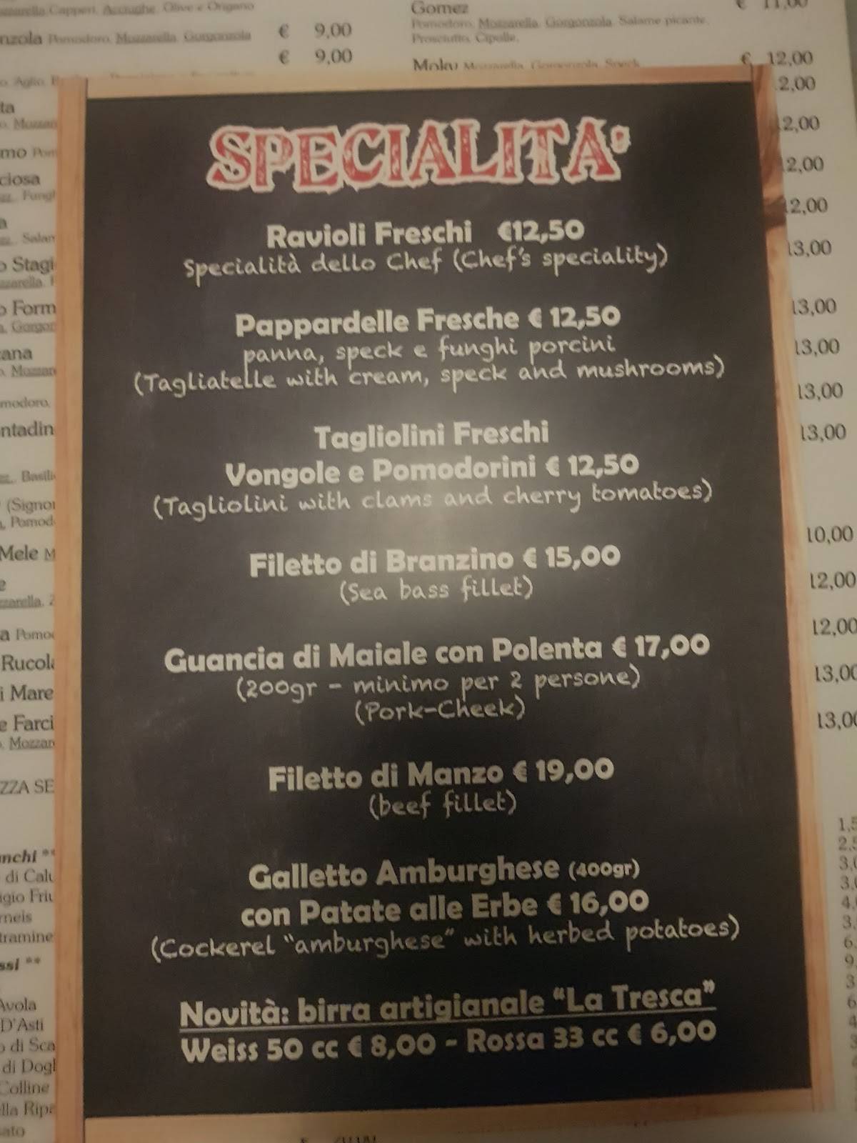 Menu di Emiliana 