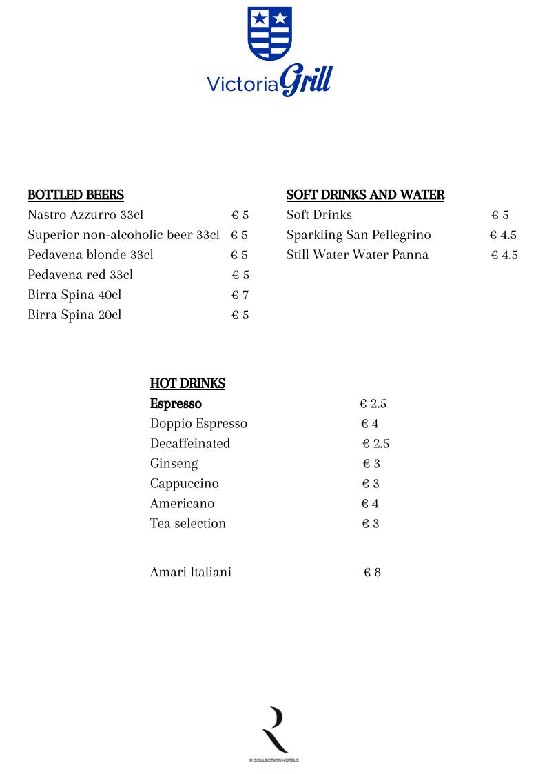 Menu di Victoria Grill 